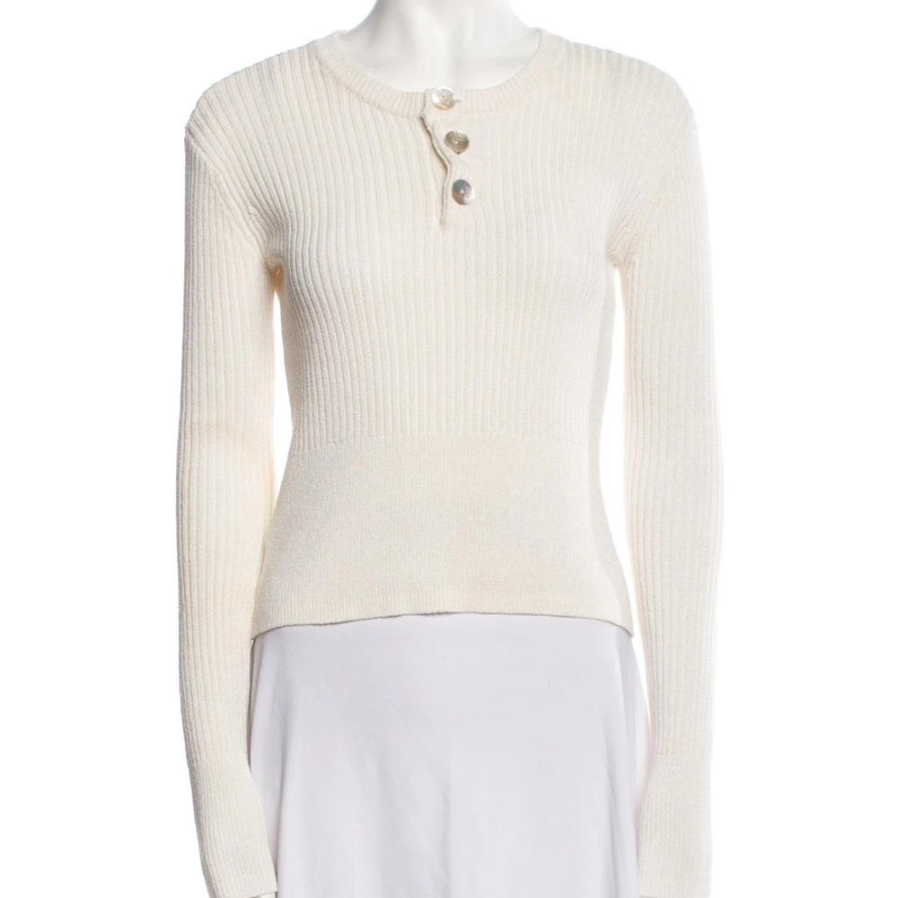 STAUD Ivory Artie Sweater